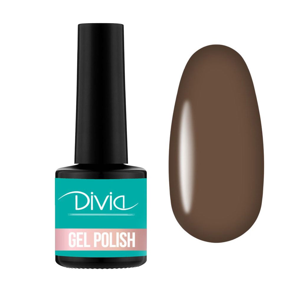 Гель-лак для нігтів Divia Chocolate Gel Polish Di1233, CH030 Almond Praline, 8 мл