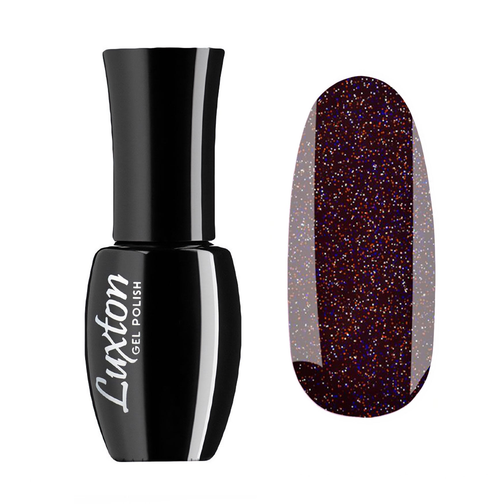 Гель-лак для нігтів Luxton Gel Polish 179 Сироп мангустину з кольоровими шиммерами, 10 мл