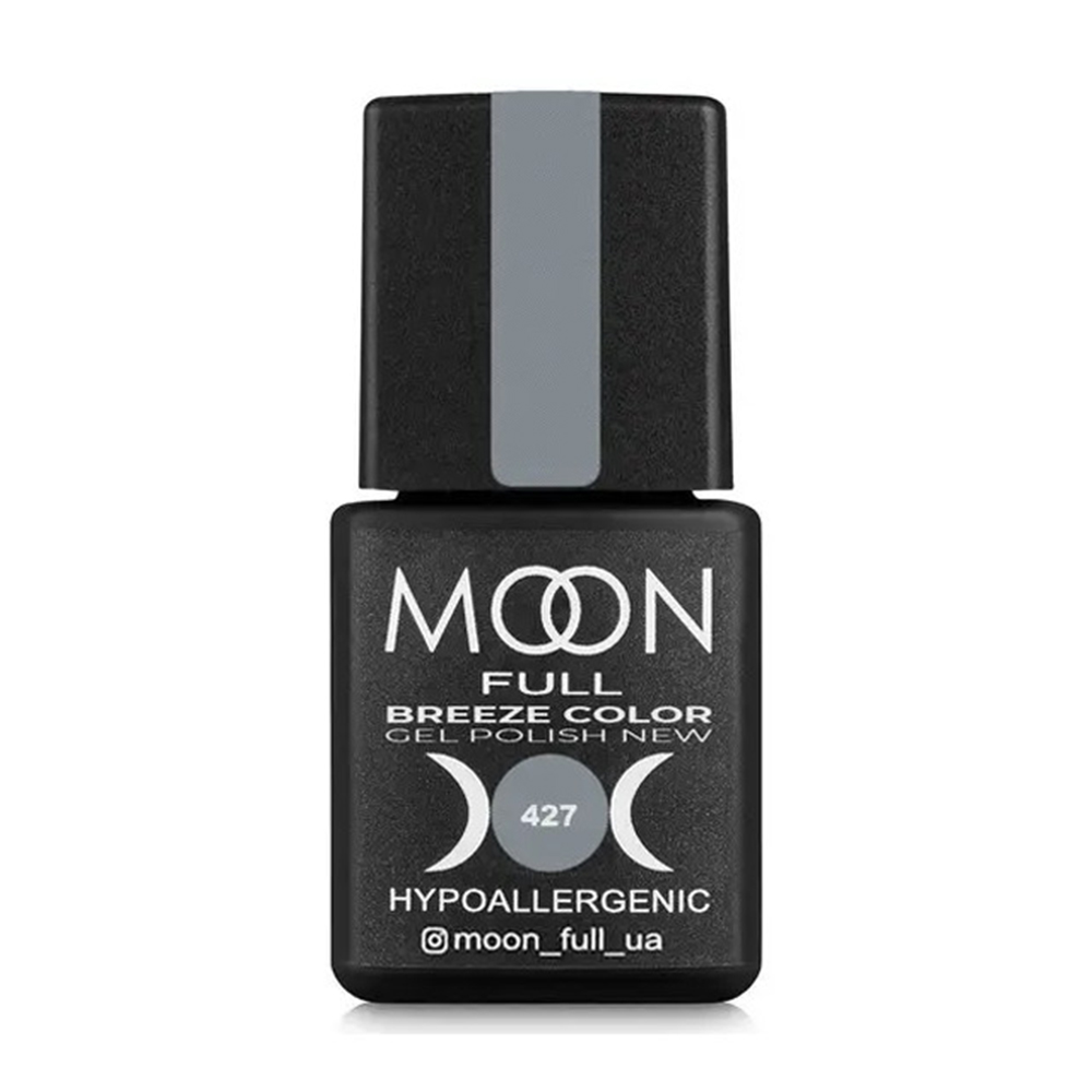 Гель-лак для нігтів Moon Full Breeze Color Gel Рolish 427 Сіро-оливковий, 8 мл