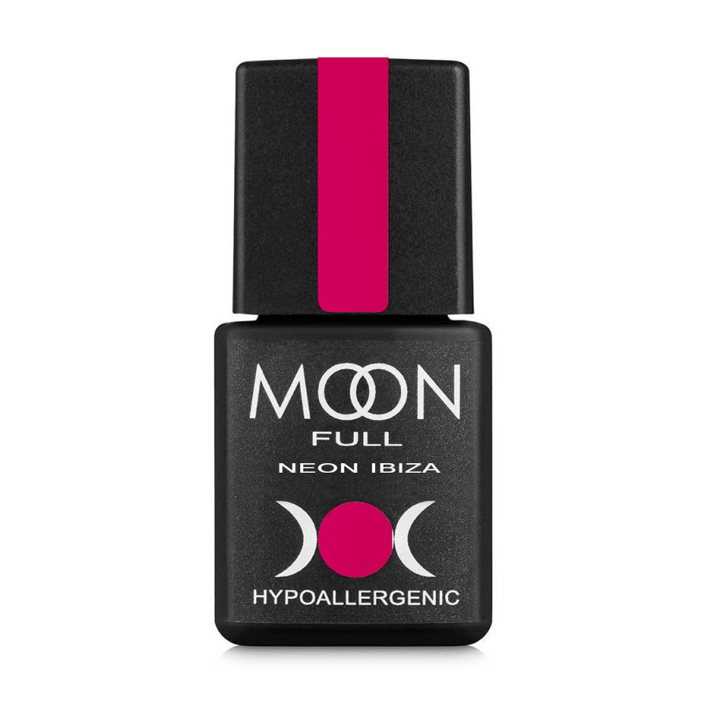 Гель-лак для нігтів Moon Full Neon Ibiza Gel Рolish 717 Рожева фуксія, 8 мл