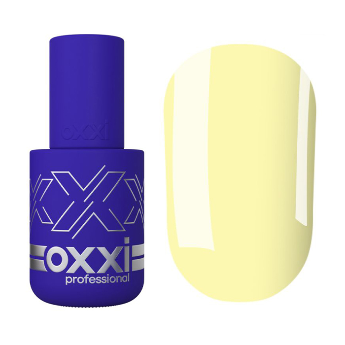 Гель-лак для нігтів Oxxi Professional 127 Світлий лимонний, емаль, 10 мл