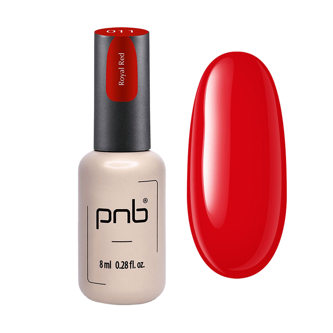 Гель-лак для нігтів PNB Gel Polish UV/LED 011 Royal Red, 8 мл