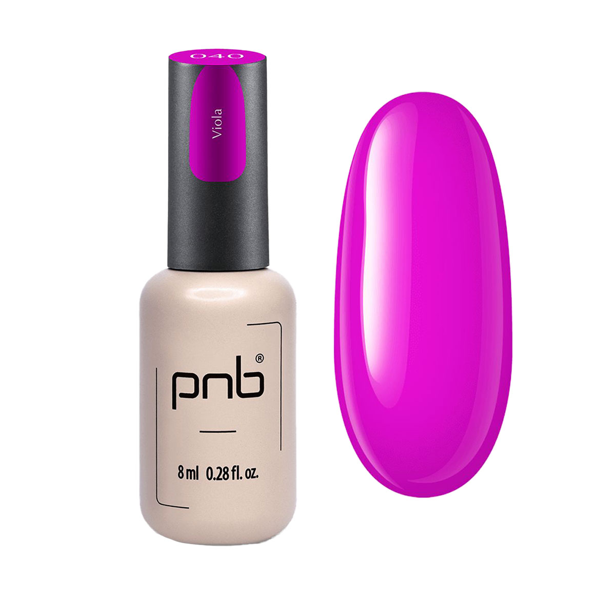 Гель-лак для нігтів PNB Gel Polish UV/LED 040 Viola, 8 мл
