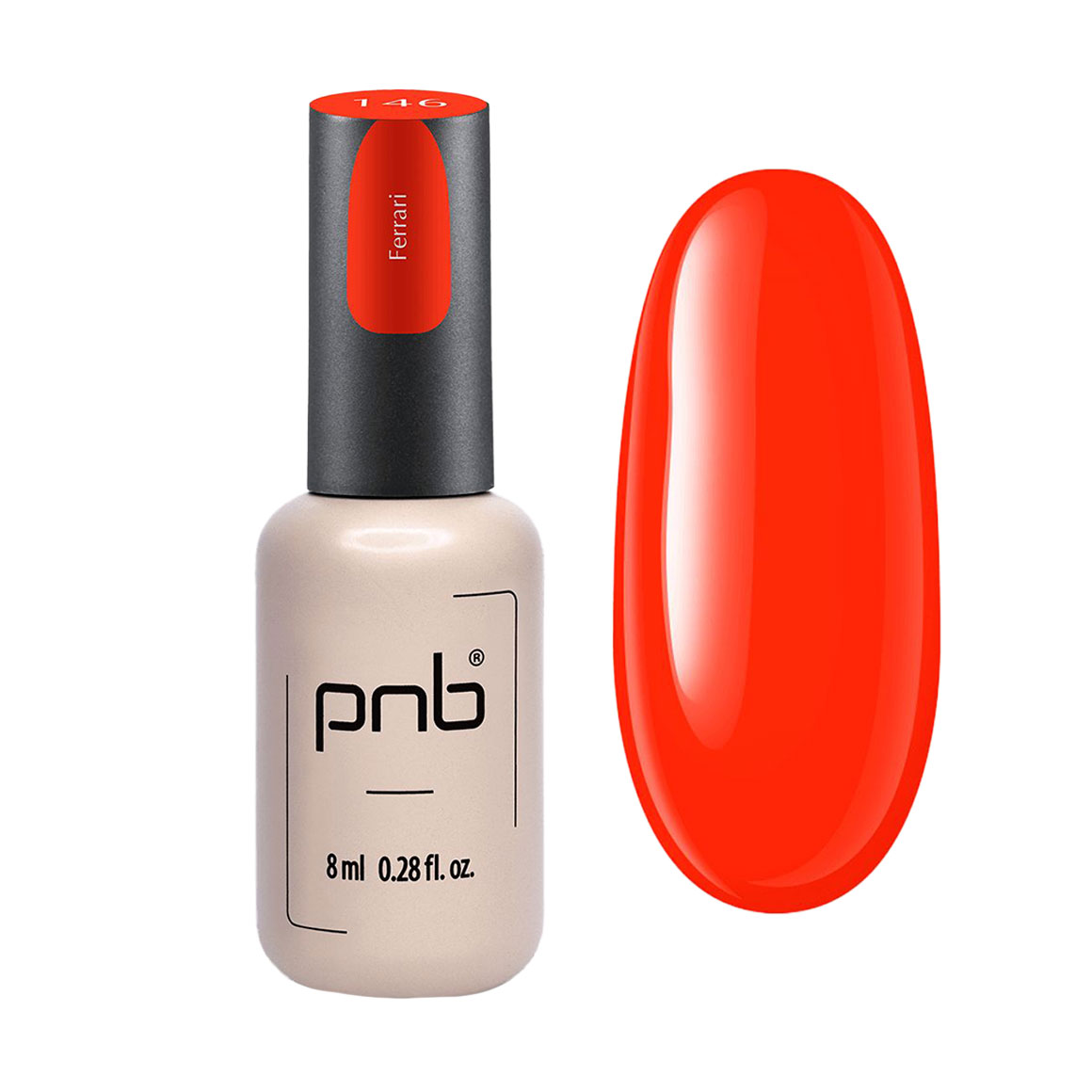 Гель-лак для нігтів PNB Gel Polish UV/LED 146 Ferrari, 8 мл