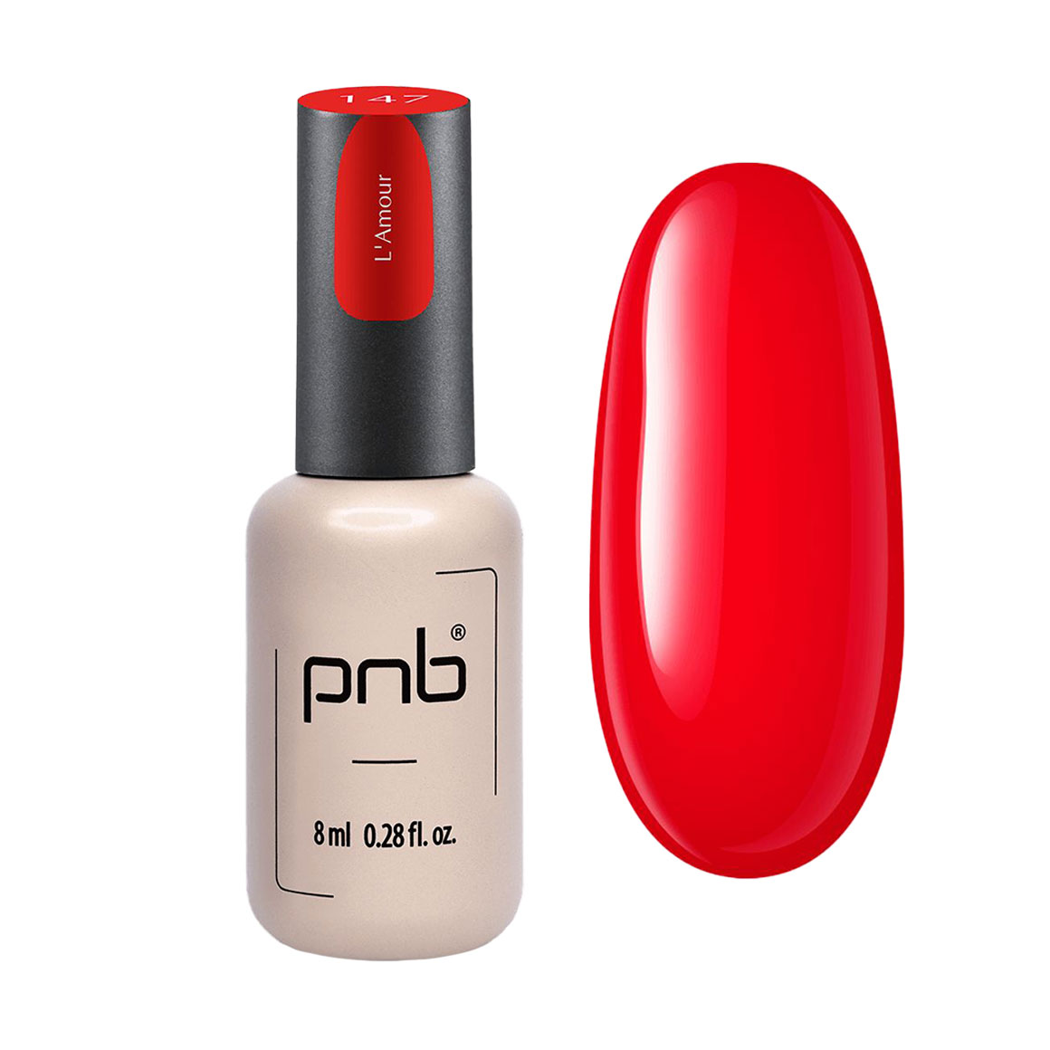 Гель-лак для нігтів PNB Gel Polish UV/LED 147 L'Amour, 8 мл