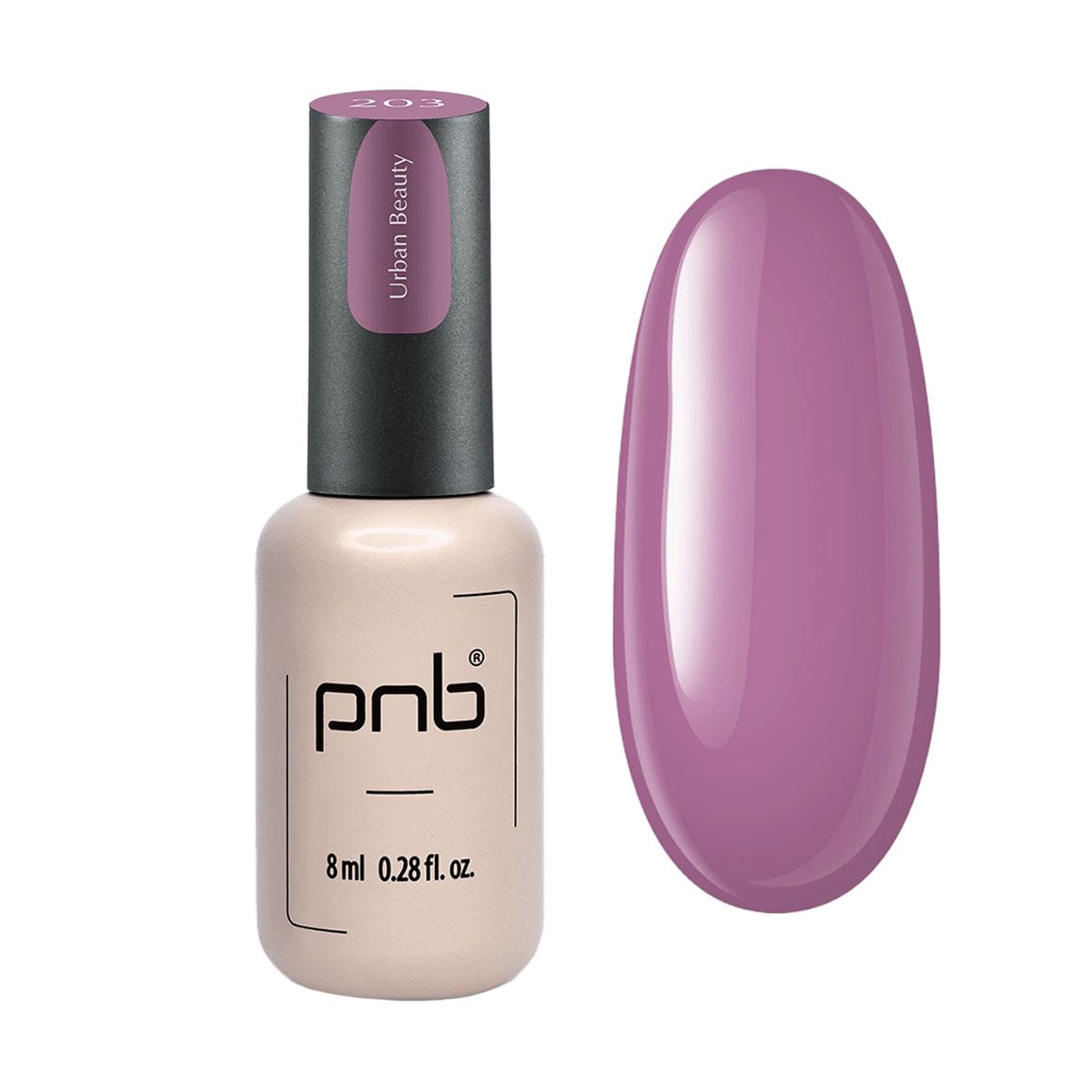 Гель-лак для нігтів PNB Gel Polish UV/LED 203 Urban Beauty, 8 мл