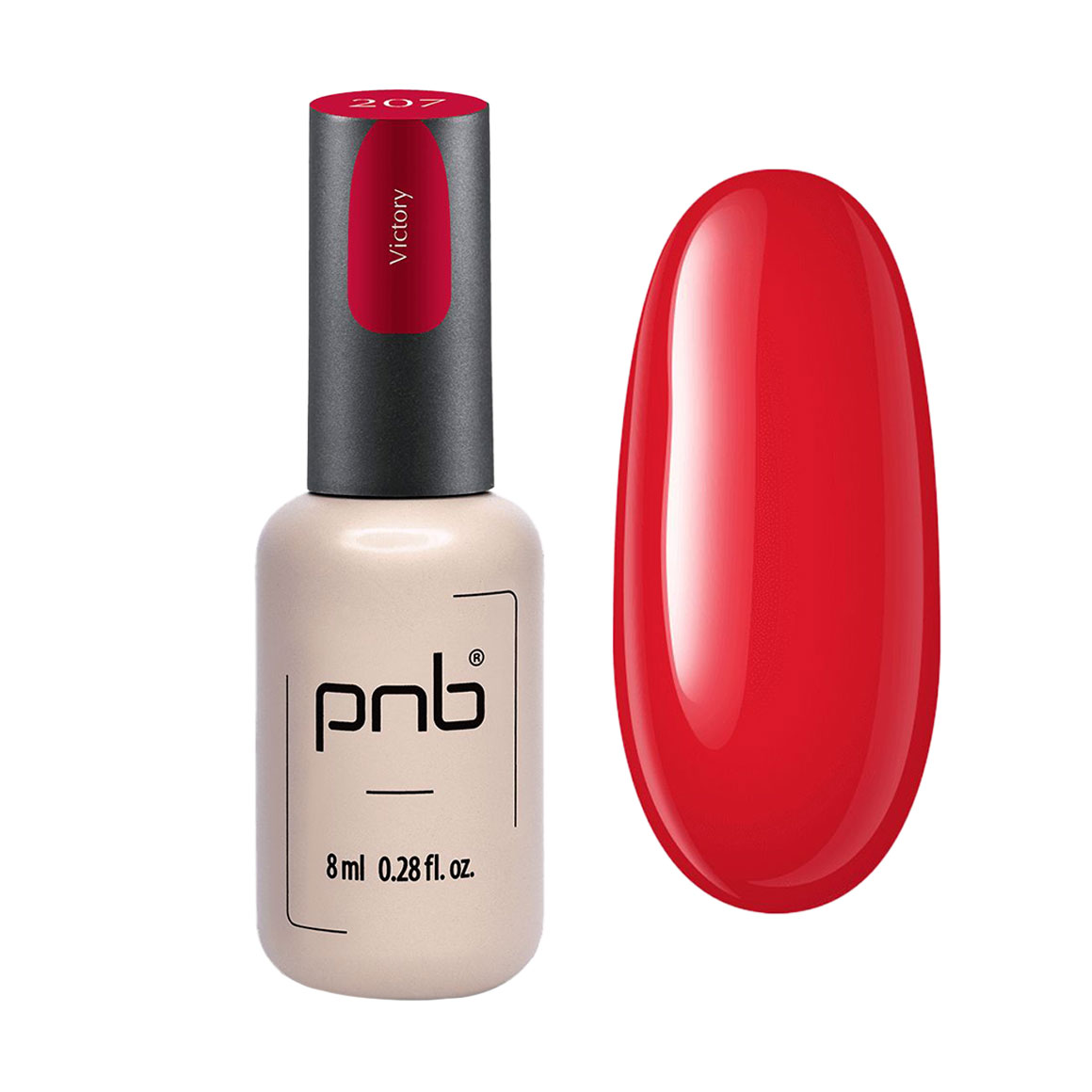 Гель-лак для нігтів PNB Gel Polish UV/LED 207 Victory, 8 мл