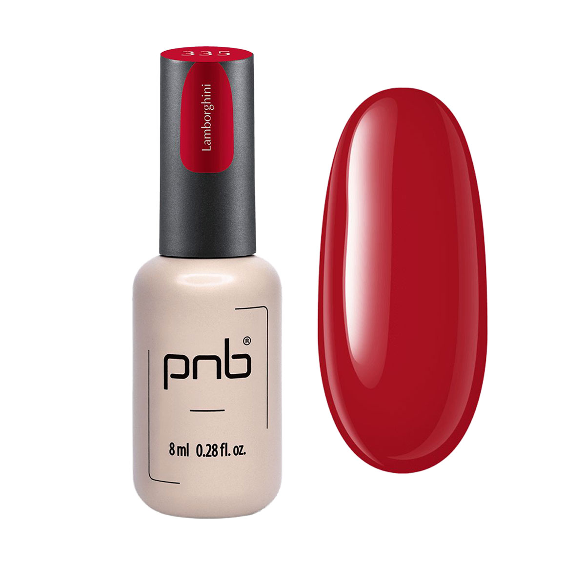 Гель-лак для нігтів PNB Gel Polish UV/LED 335 Lamborghini, 8 мл