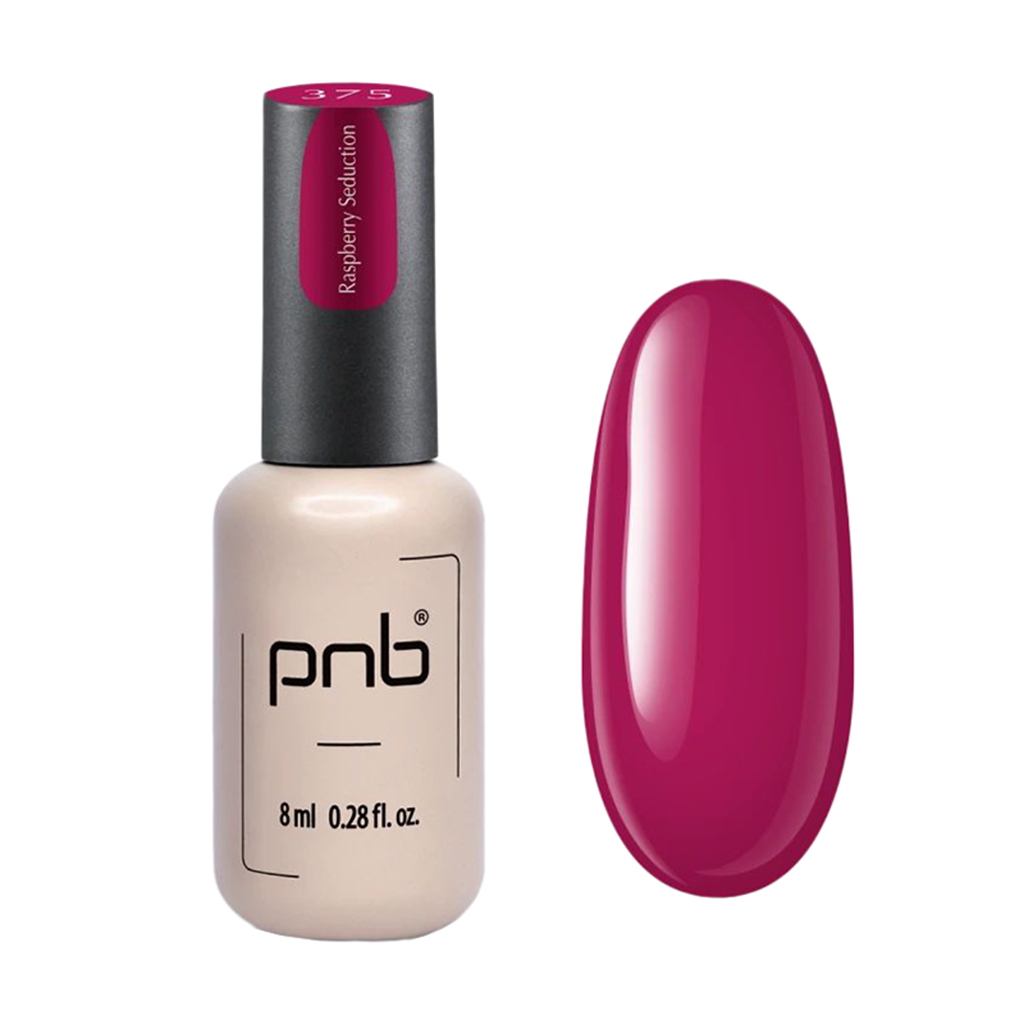 Гель-лак для нігтів PNB Gel Polish UV/LED 375 Raspberry Seduction, 8 мл