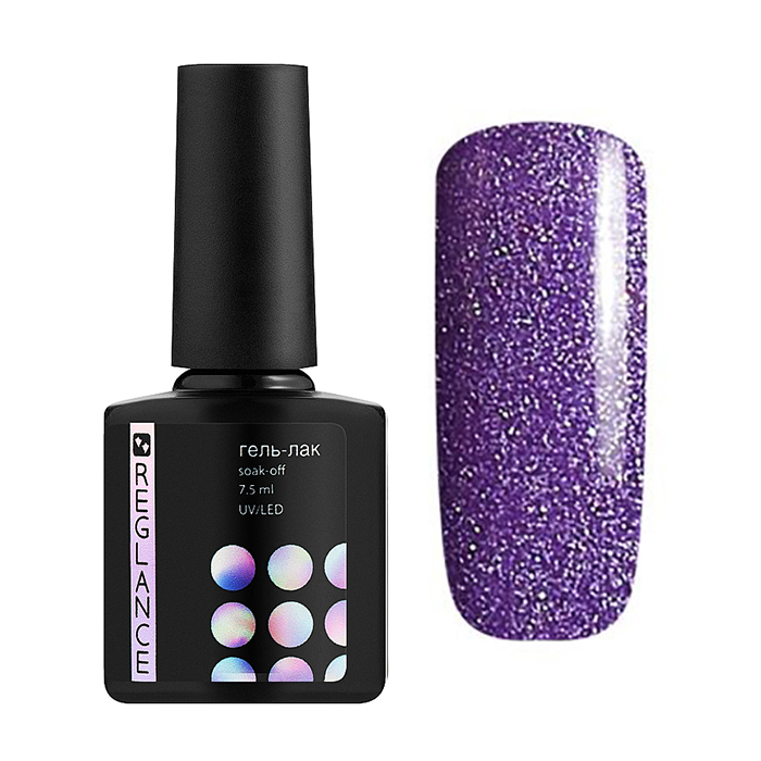 Гель-лак для нігтів Reglance Gel Polish 011 Фіолетовий з білим мікроблиском, 7.5 мл