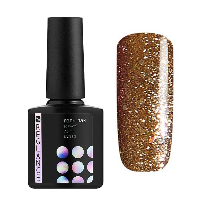 Гель-лак для нігтів Reglance Gel Polish 014 Золотистий з мікроблиском, 7.5 мл