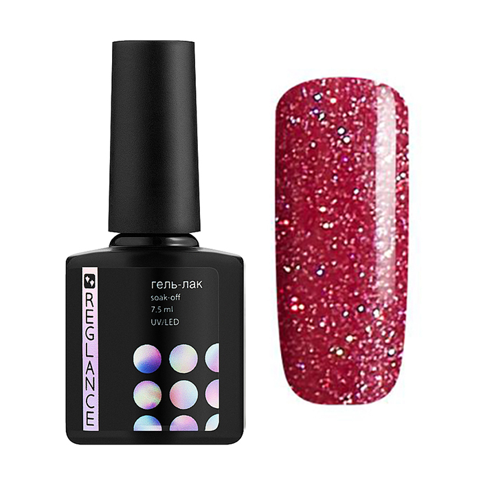 Гель-лак для нігтів Reglance Gel Polish 022 Малиновий з мікроблиском, 7.5 мл