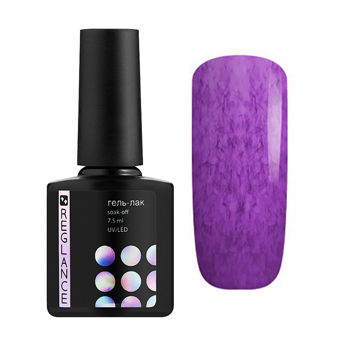 Гель-лак для нігтів Reglance Gel Polish 184 Пурпуровий з фіолетовими нитками (plush effect), 7.5 мл