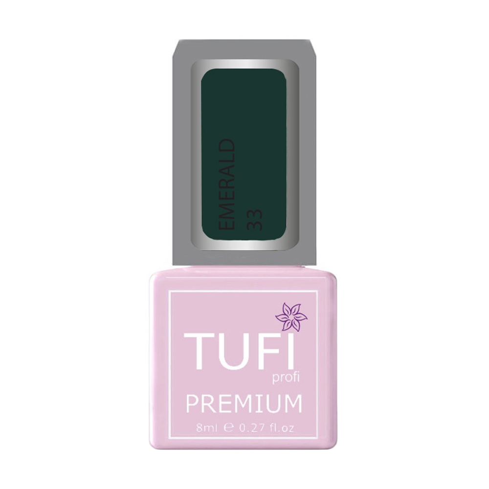 Гель-лак для нігтів Tufi profi Premium Emerald 33 Око Саурона, 8 мл