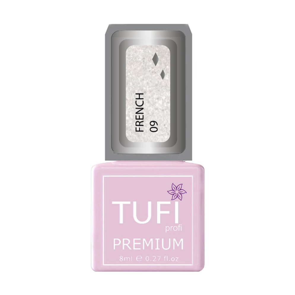 Гель-лак для нігтів Tufi profi Premium French 09 Перламутровий, 8 мл