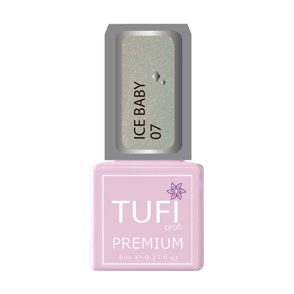 Гель-лак для нігтів Tufi profi Premium Ice baby 07 Холодне серце, 8 мл