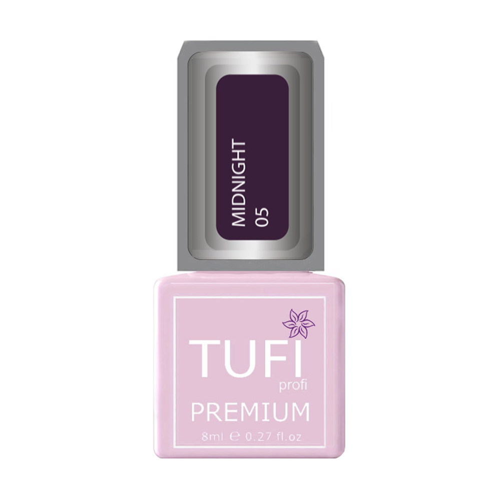 Гель-лак для нігтів Tufi profi Premium Midnight 05 Італійська слива, 8 мл