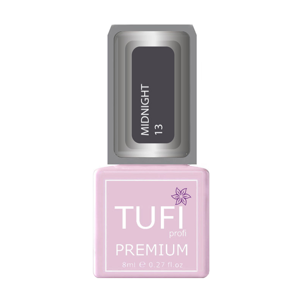 Гель-лак для нігтів Tufi profi Premium Midnight 13 Холодна квітка Вероніки, 8 мл