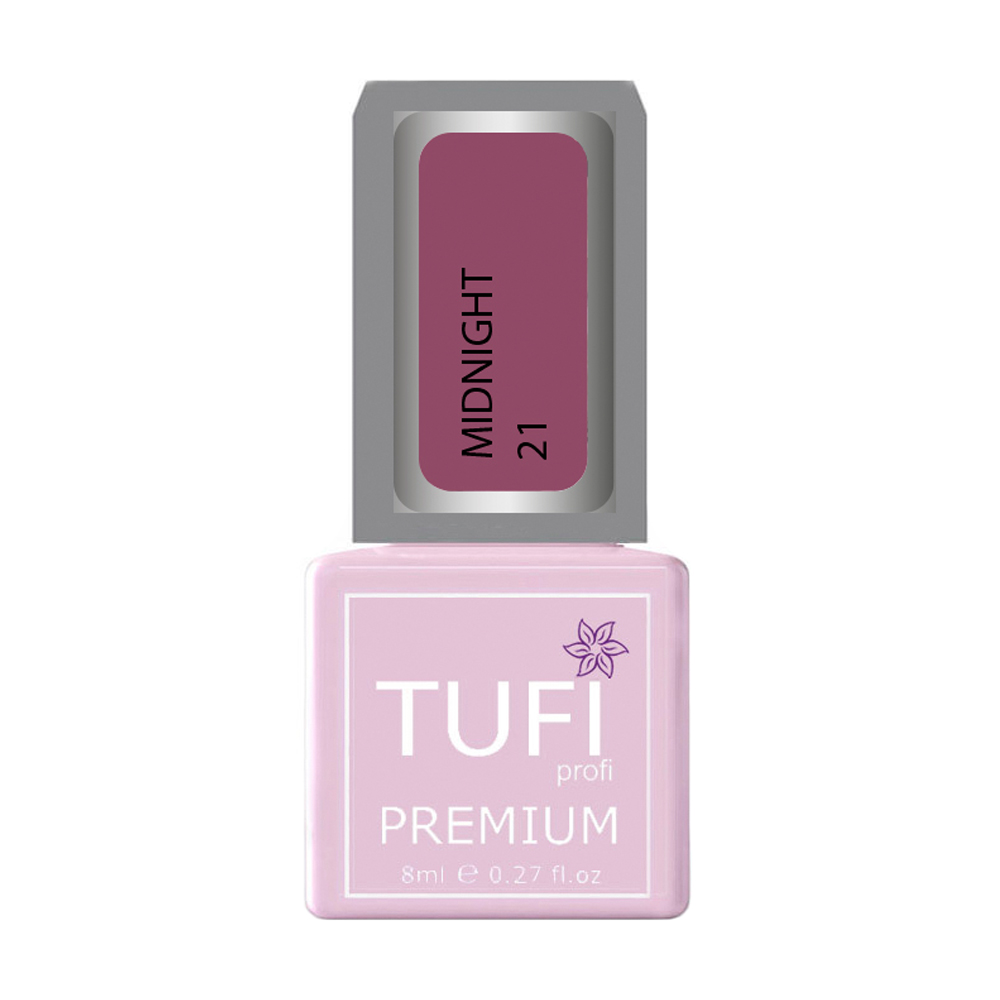 Гель-лак для нігтів Tufi profi Premium Midnight 21 Ніжна орхідея, 8 мл