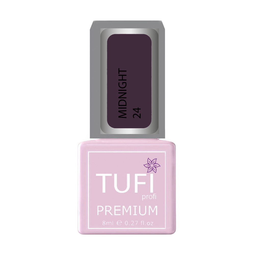 Гель-лак для нігтів Tufi profi Premium Midnight 24 Холодний аметист, 8 мл
