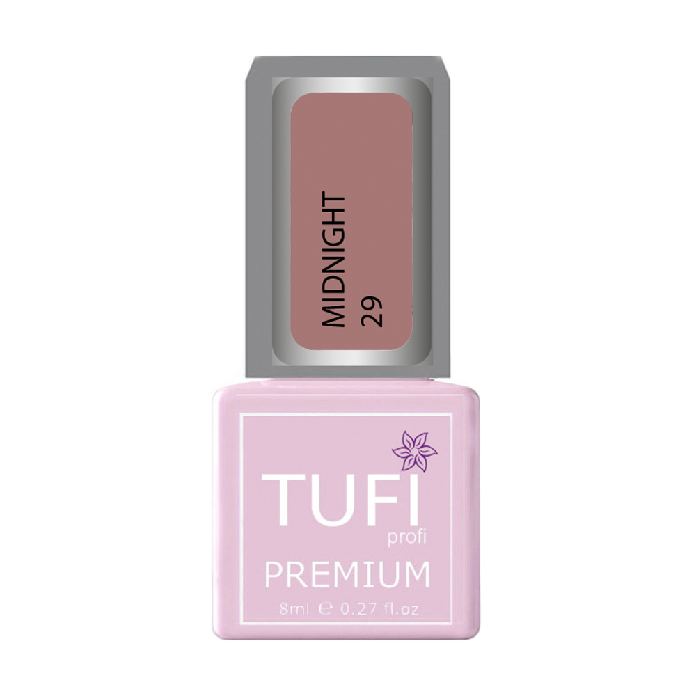 Гель-лак для нігтів Tufi profi Premium Midnight 29 Рожевий кварц, 8 мл