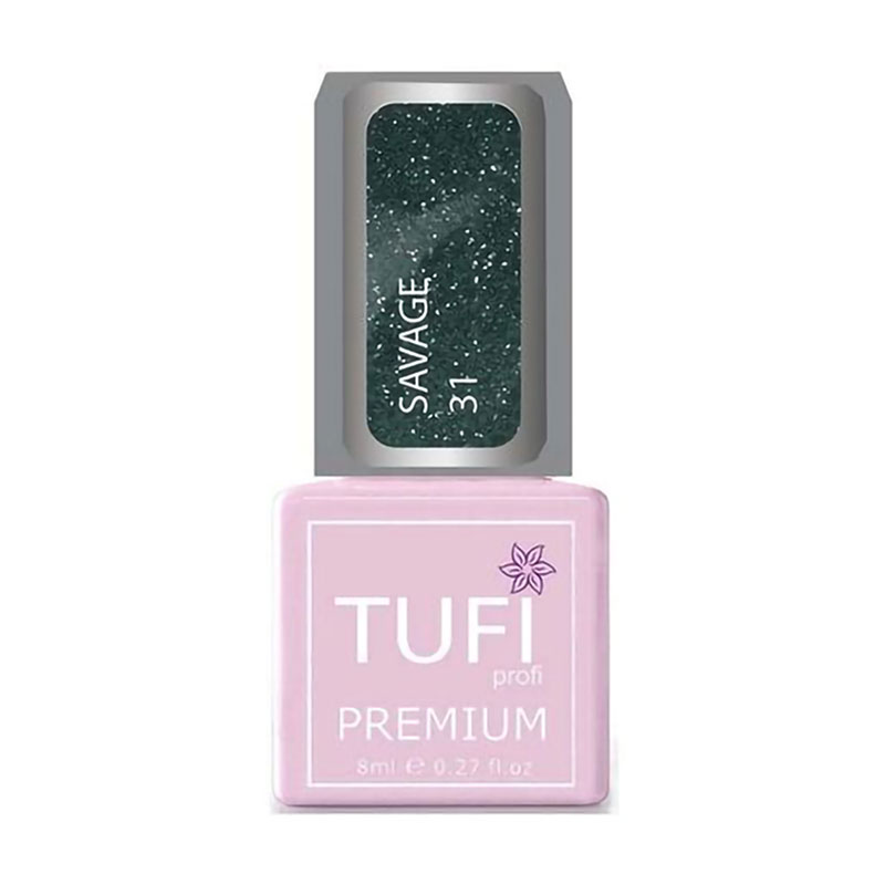 Гель-лак для нігтів Tufi profi Premium Savage 31 Світловідбивний Сіетл, 8 мл