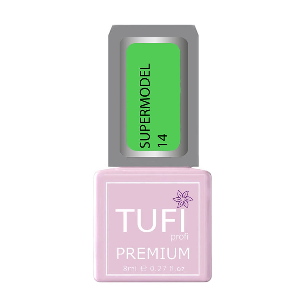 Гель-лак для нігтів Tufi Profi Premium Supermodel 14 Роузі неоновий, 8 мл