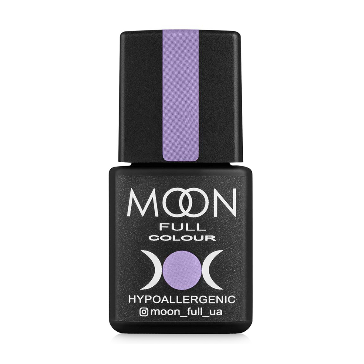 Гель-лак Moon Full Сolor Hypoallergenic Winter 2021 Gel Рolish 649 чистий бузковий, 8 мл