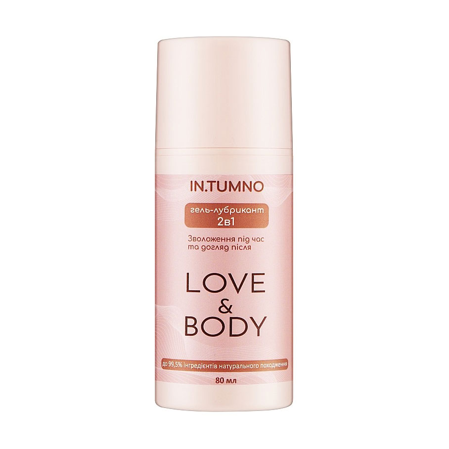Гель-лубрикант 2 в 1 In. Tumno Love &amp; Body без цукру та ароматизатора, 80 мл