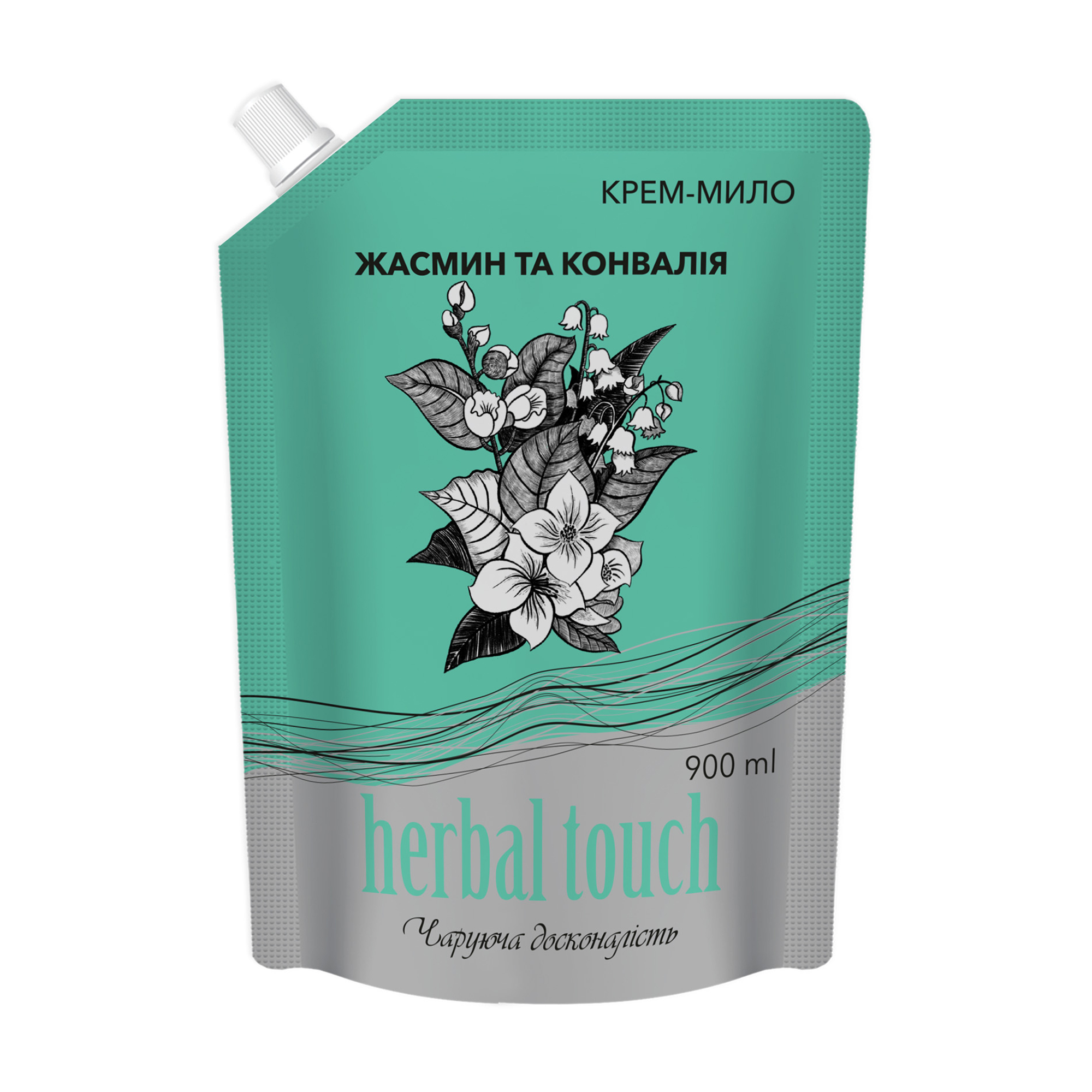 Гель-мило Herbal Touch Жасмин та конвалія, 900 мл (дойпак)
