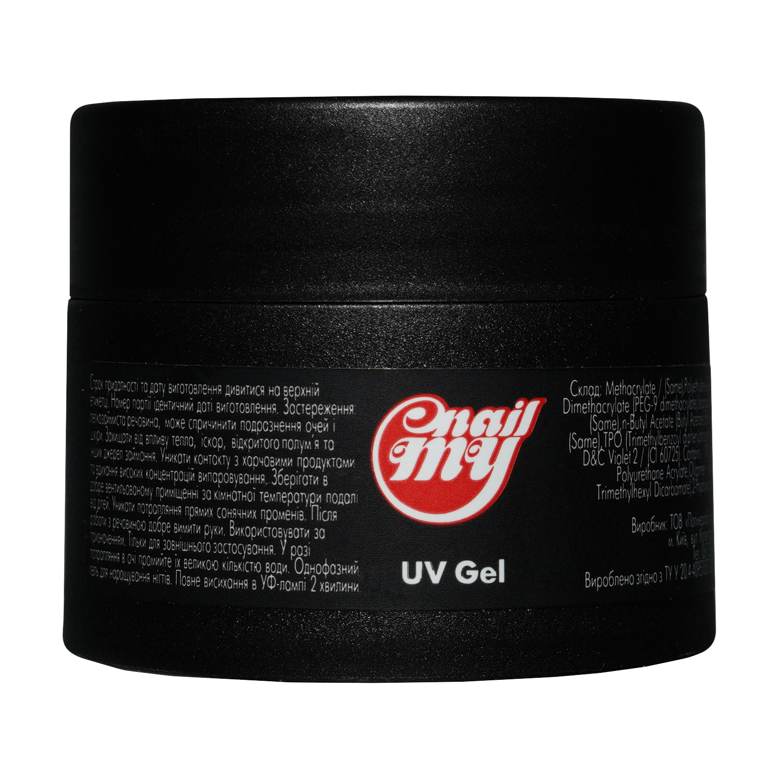 Гель однофазний для нігтів My Nail UV Gel густий, 01 Прозорий, 15 г