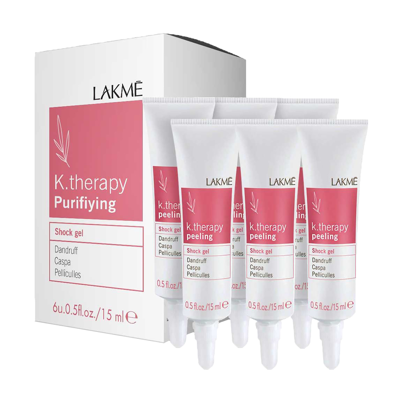Гель-пілінг проти лупи Lakme K.Therapy Peeling Shock Gel, 6*15 мл