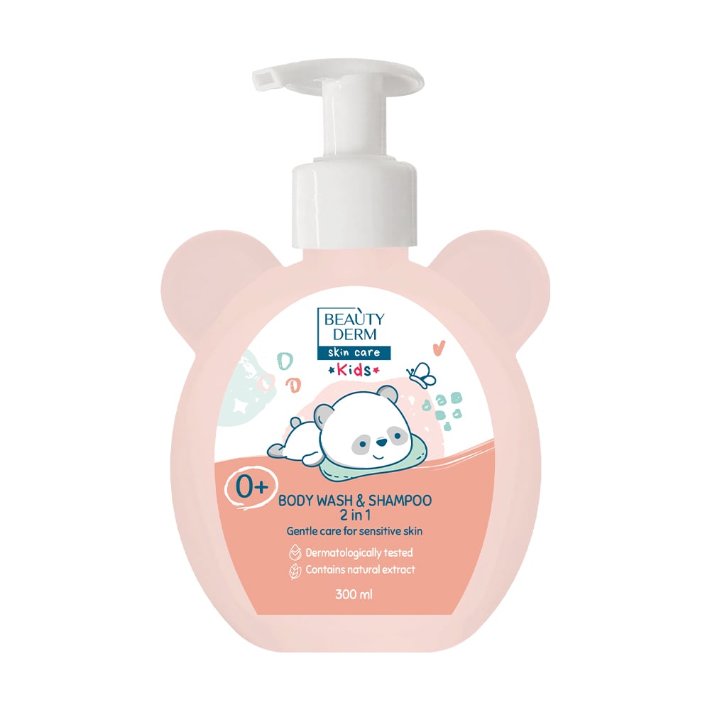Гель-шампунь 2 в 1 для немовлят BEAUTYDERM Kids Body Wash &amp; Shampoo 2 In 1 від народження, 300 мл