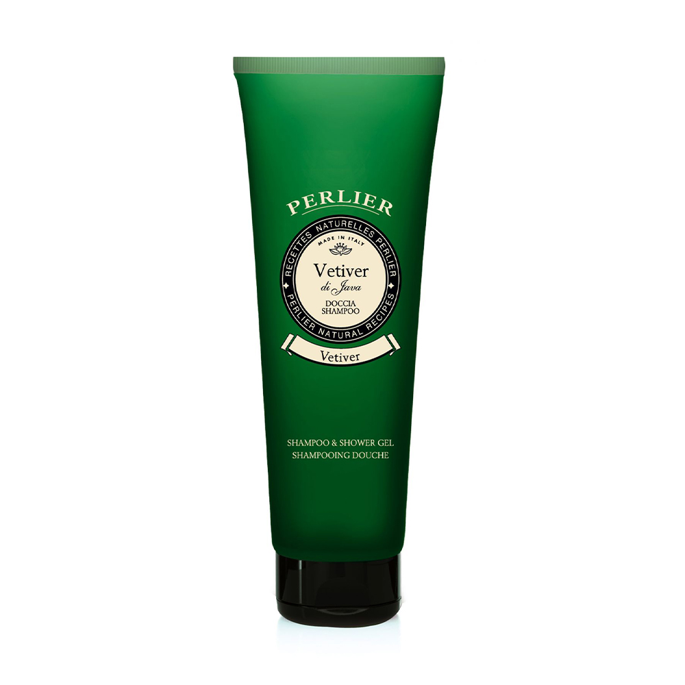 Гель-шампунь для душу Perlier Shampoo &amp; Shower Gel, Vetiver, 250 мл