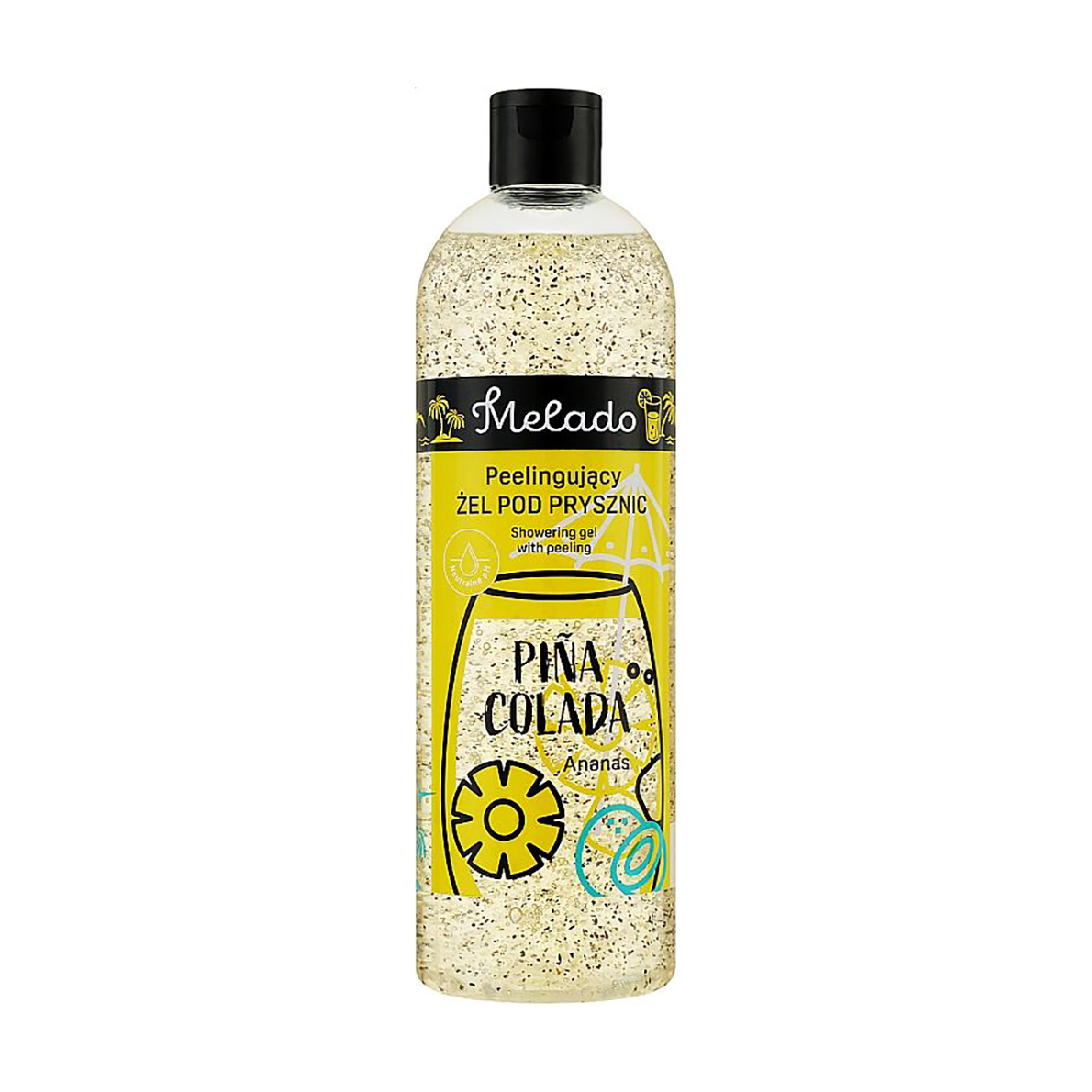 Гель-скраб для душу Melado Shower Gel Pina Colada Піна Колада, 500 мл