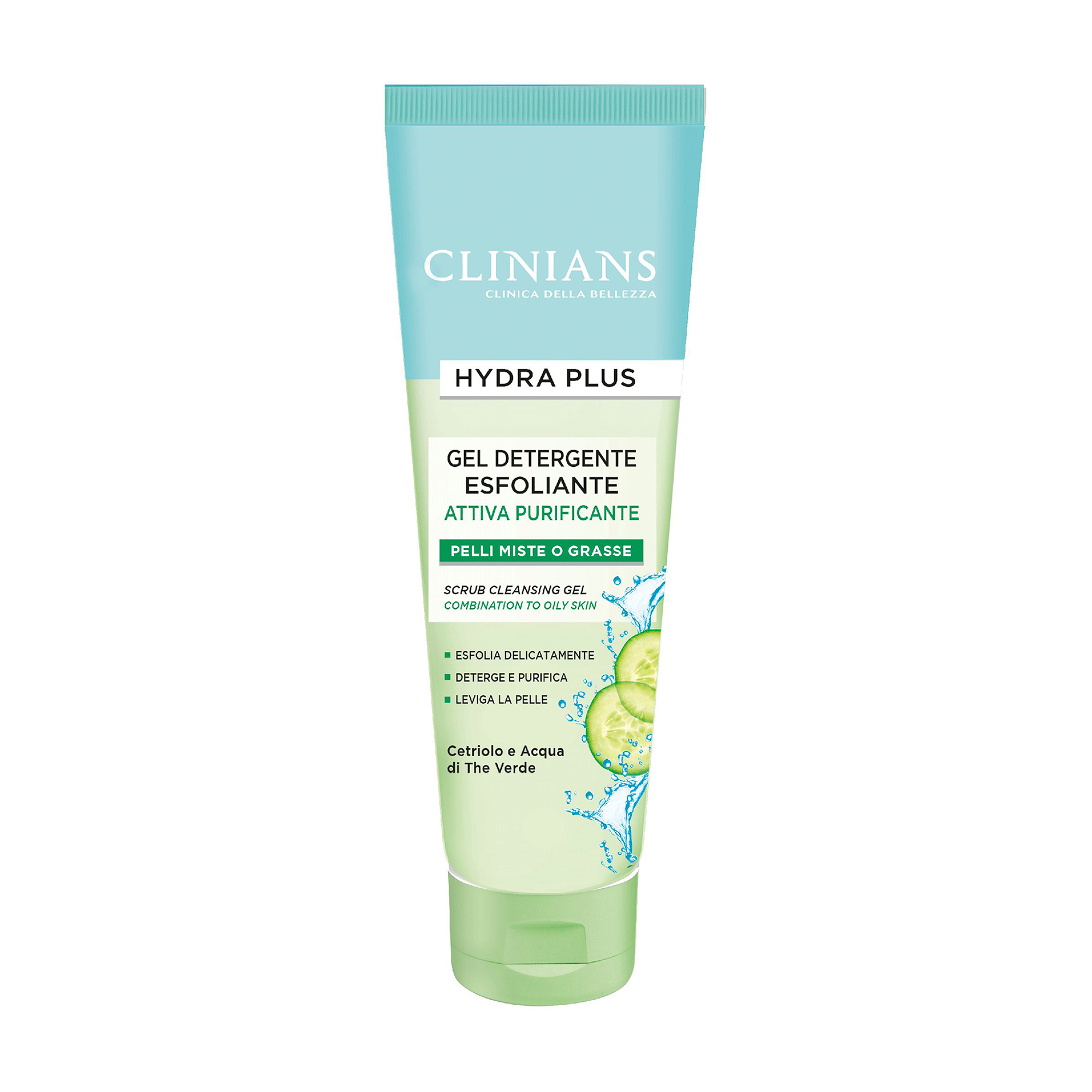 Гель-скраб для обличчя Clinians Hydra Plus Attiva Purificante, 150 мл
