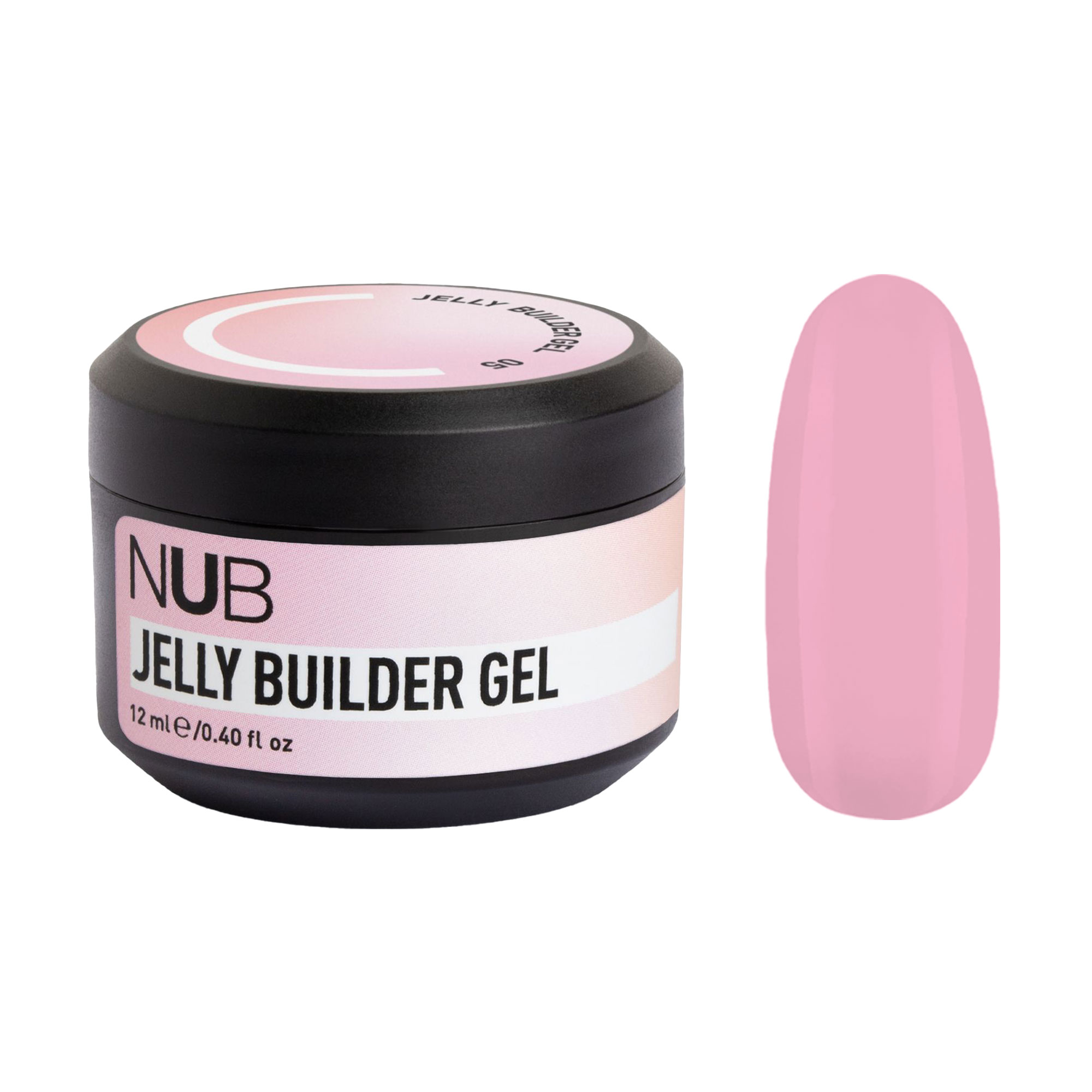 Гель-желе для моделювання нігтів та добудовування кутів NUB Jelly Builder Gel 05, 12 мл