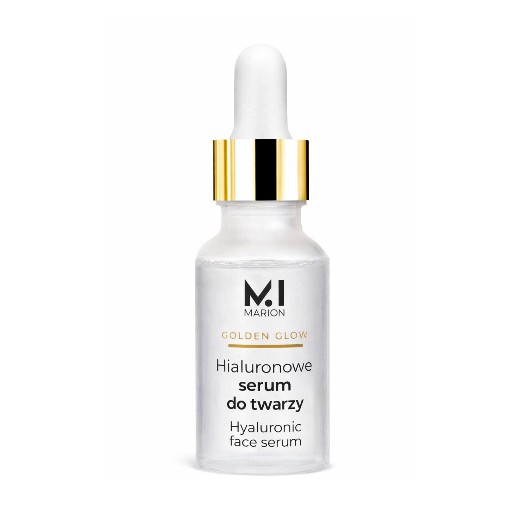 Гіалуронова сироватка для обличчя Marion Golden Glow Hyaluronic Face Serum Smoothing &amp; Brightening, 20 мл