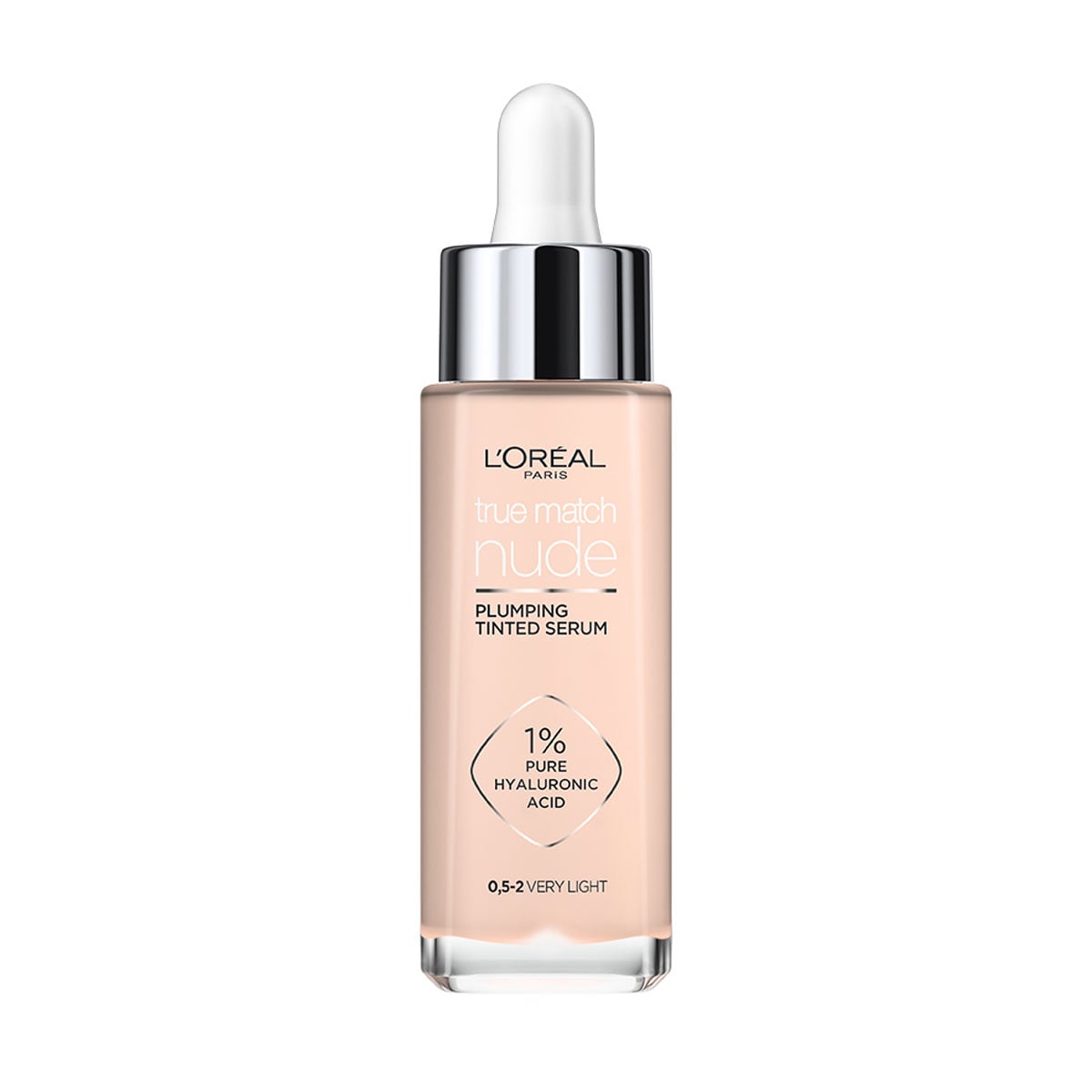 Гіалуронова тональна сироватка для обличчя L'Oreal Paris True Match Nude 0.5-2 Very Light, 30 мл
