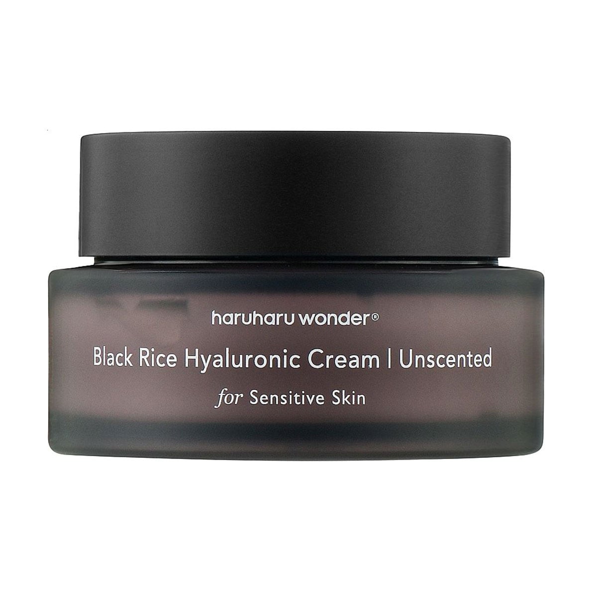 Гіалуроновий крем для обличчя Haruharu Wonder Black Rice Hyaluronic Cream Unscented без запаху, з екстрактом чорного рису, 50 мл