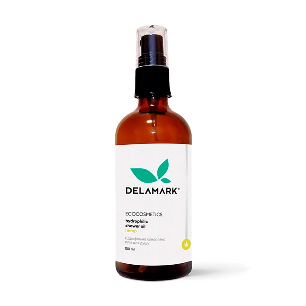 Гідрофільна конопляна олія для душу Delamark Hydrophilic Shower Hemp Oil, 100 мл