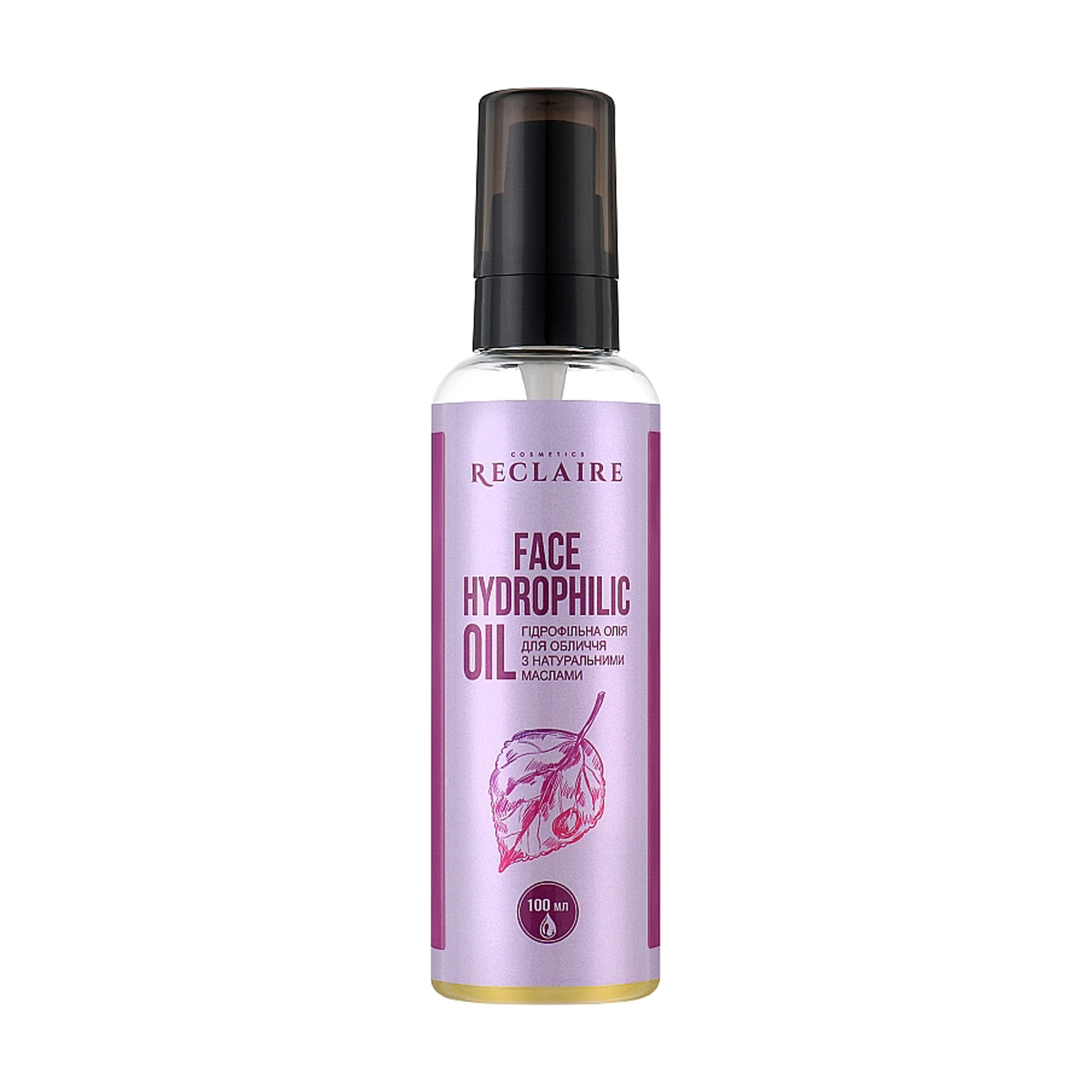 Гідрофільна олія для обличчя Reclaire Face Hydrophilic Oil з натуральними маслами, 100 мл