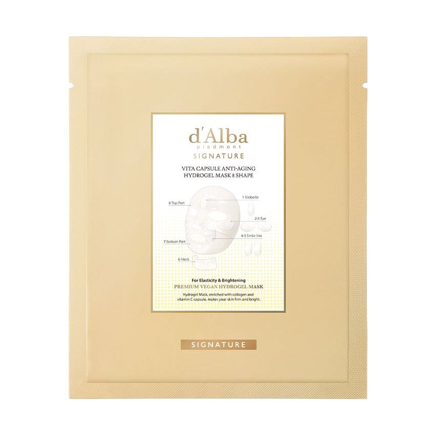 Гідрогелева маска для обличчя D'Alba Signature Vita Capsule Anti-aging Hydrogel Mask, 44 г