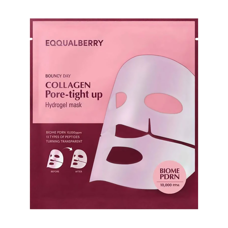 Гідрогелева маска для обличчя Eqqualberry Collagen Pore-tight Up Hydrogel Mask, 30 г