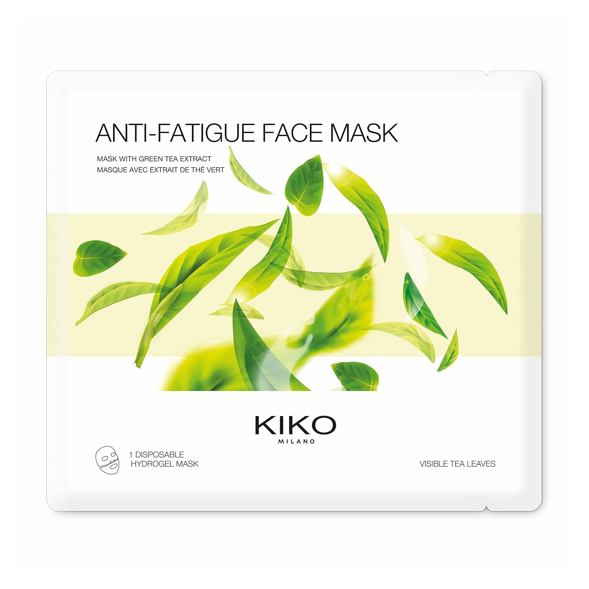Гідрогелева маска для обличчя Kiko Milano Anti-Fatigue Face Mask з екстрактом зеленого чаю, 1 шт
