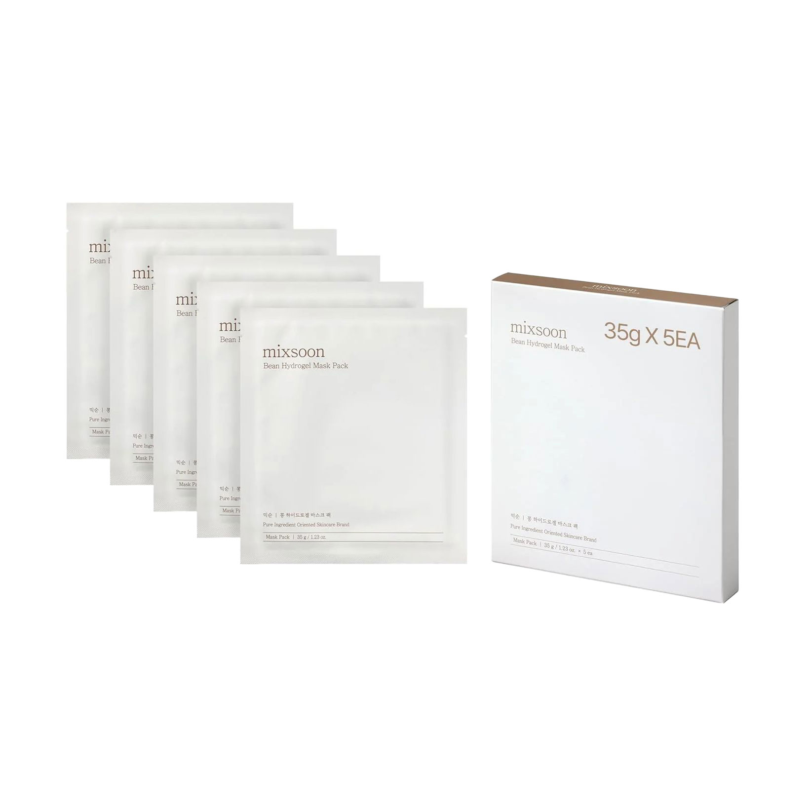 Гідрогелева маска для обличчя Mixsoon Bean Hydrogel Mask Pack, 5*35 г