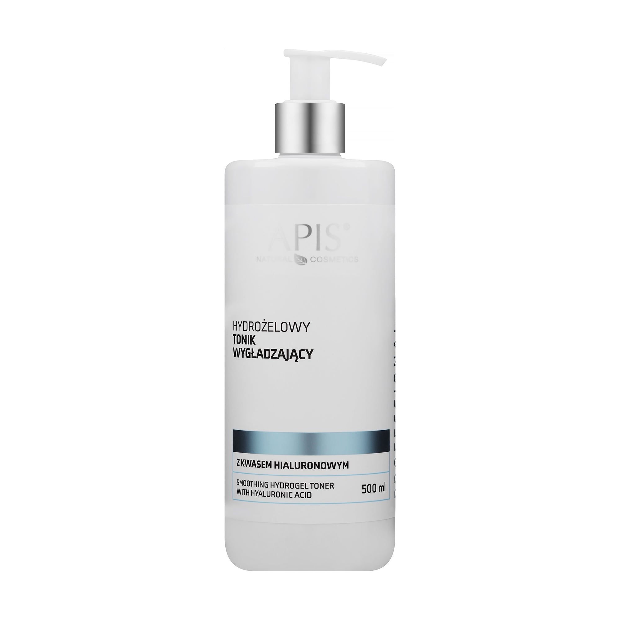 Гідрогелевий тонер для обличчя Apis Natural Cosmetics Professional Smoothing Hydro Gel Toner With Hyaluronic Acid з гіалуроновою кислотою, 500 мл