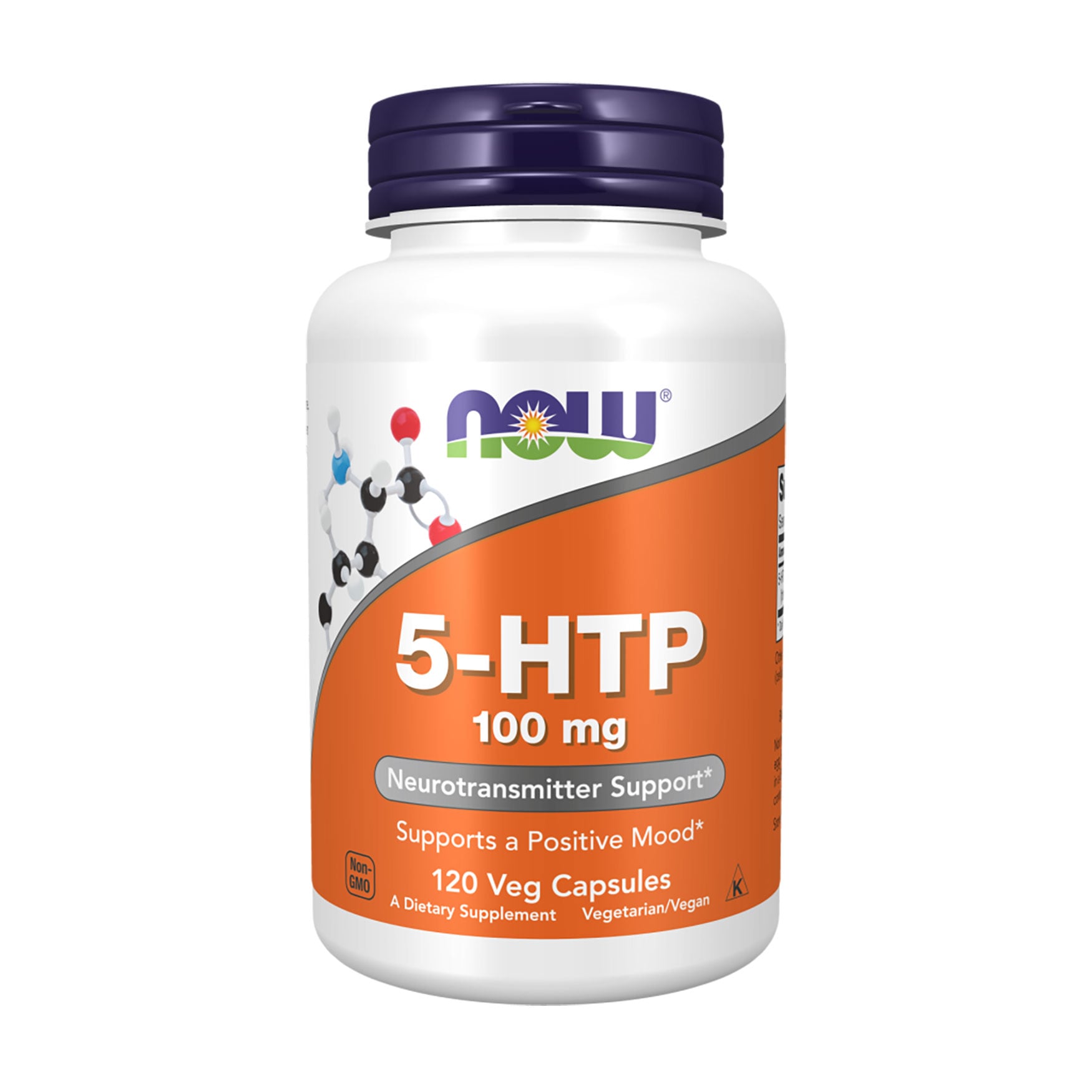 Гідрокситриптофан NOW foods 5-HTP 100 мг, 120 капсул