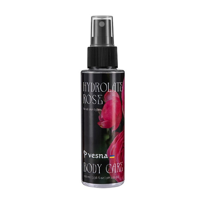 Гідролат троянди для обличчя та тіла Vesna Body Care Hydrolate Rose, 100 мл