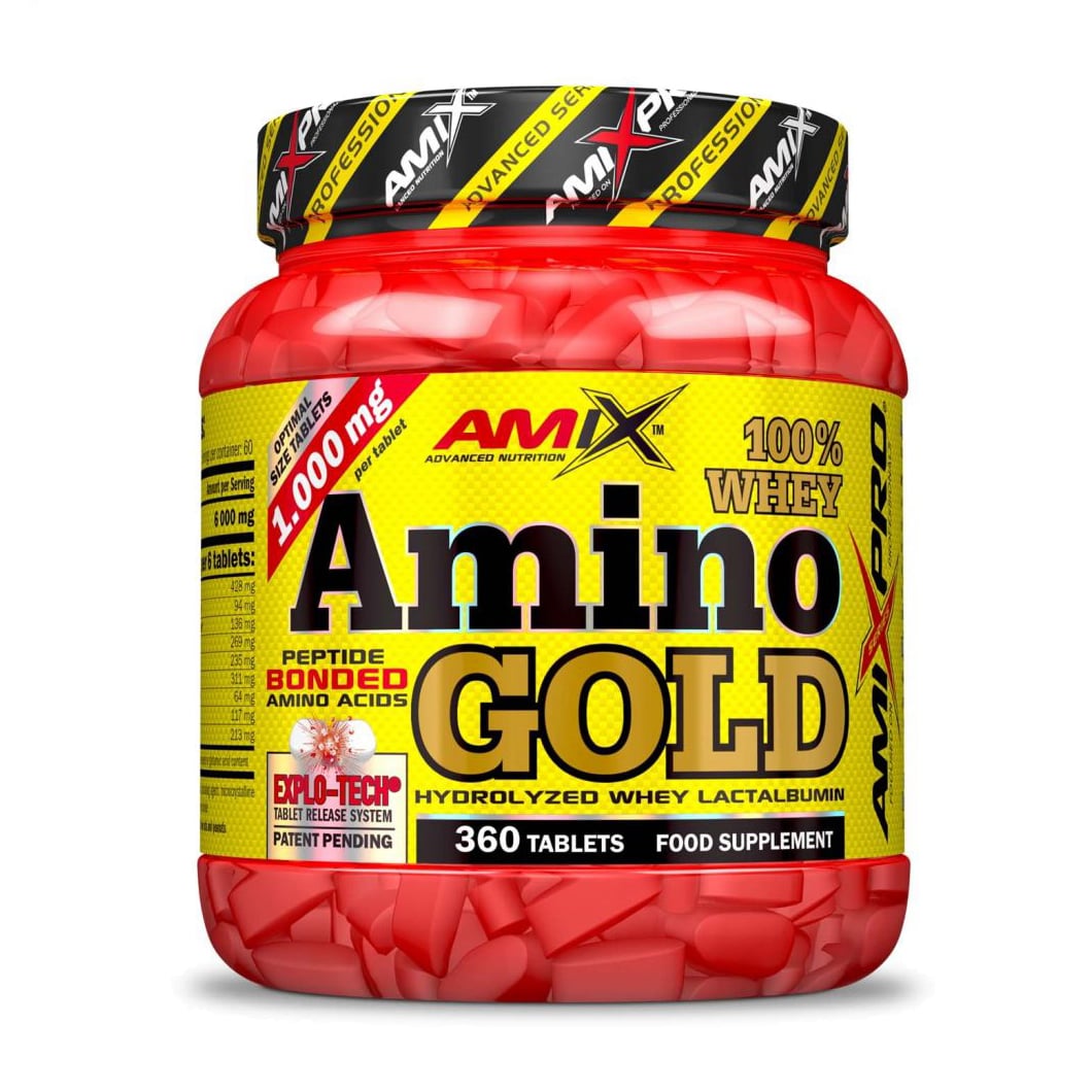 Гідролізат сироватки Amix Nutrition Amino Whey Gold Peptide Bonded Amino Acids, 1000 мг, 360 таблеток